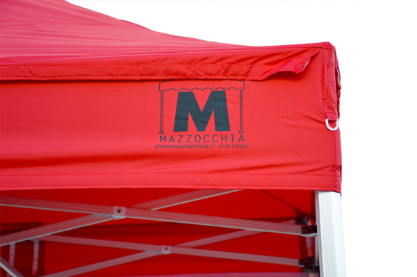 TETTO RICAMBIO ROSSO 300G PER GAZEBO - immagine 2