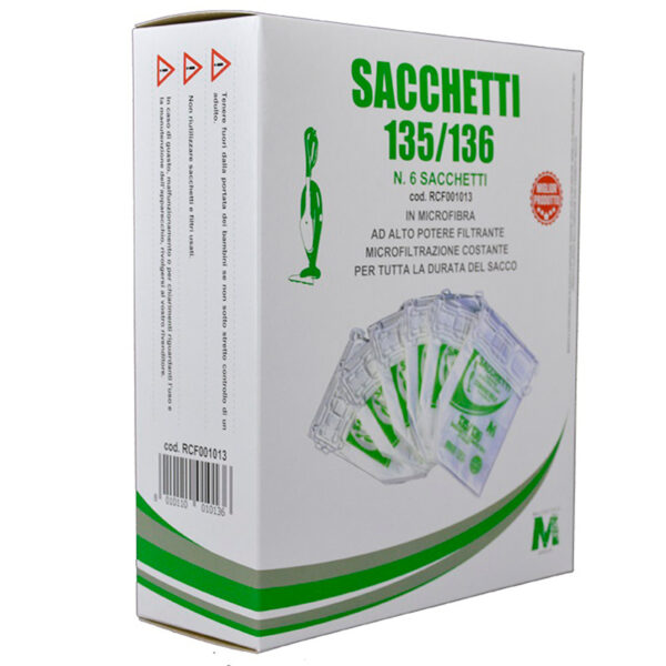 SACCHETTI CON SCATOLA VK135/6 LUX 6PZ