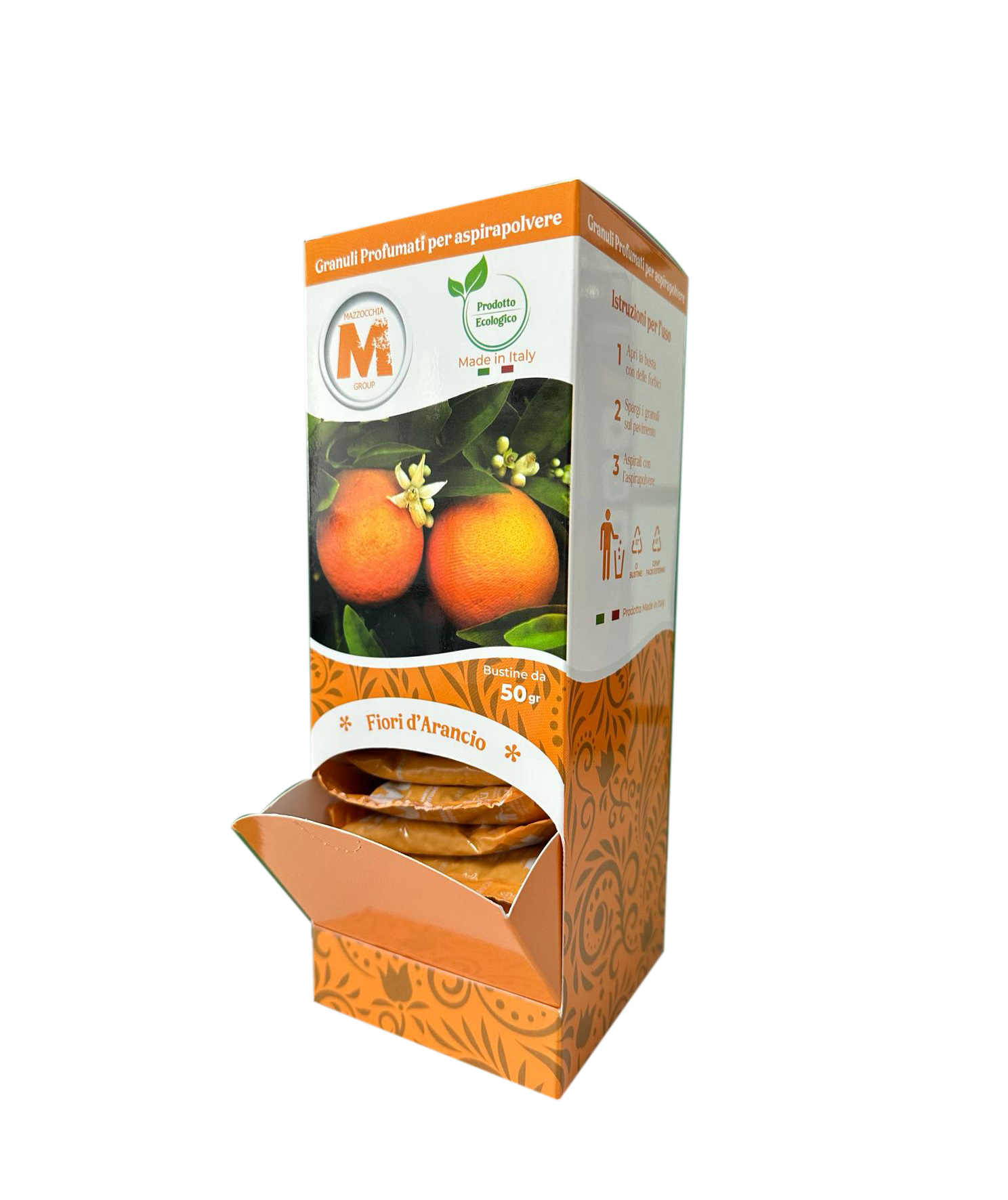 Featured image for “ESPOSITORE GRANULI PROFUMATI 25pz - FIORI DI ARANCIO 50gr”